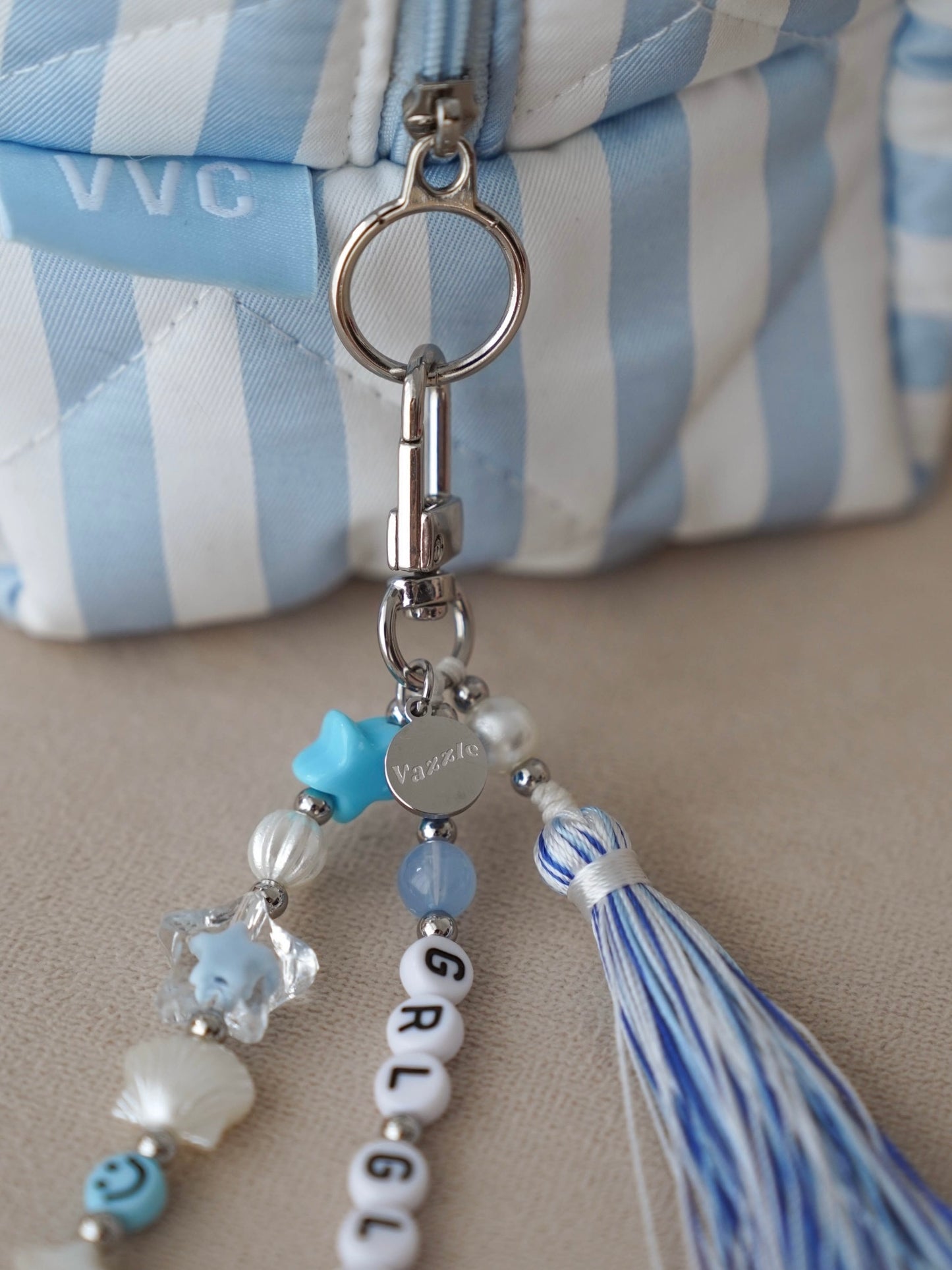 【VVC聯名】藍色化妝包+流蘇吊飾 GRL GLOW Charm