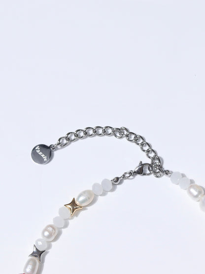 牛仔女孩的甜點淡水珍珠項鍊 Girl Wants Some Sweets Pearl Necklace