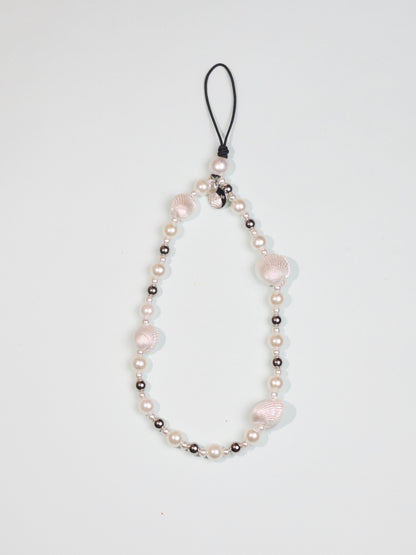 天然白貝殼手機鏈Shell Kiss Phone Charm