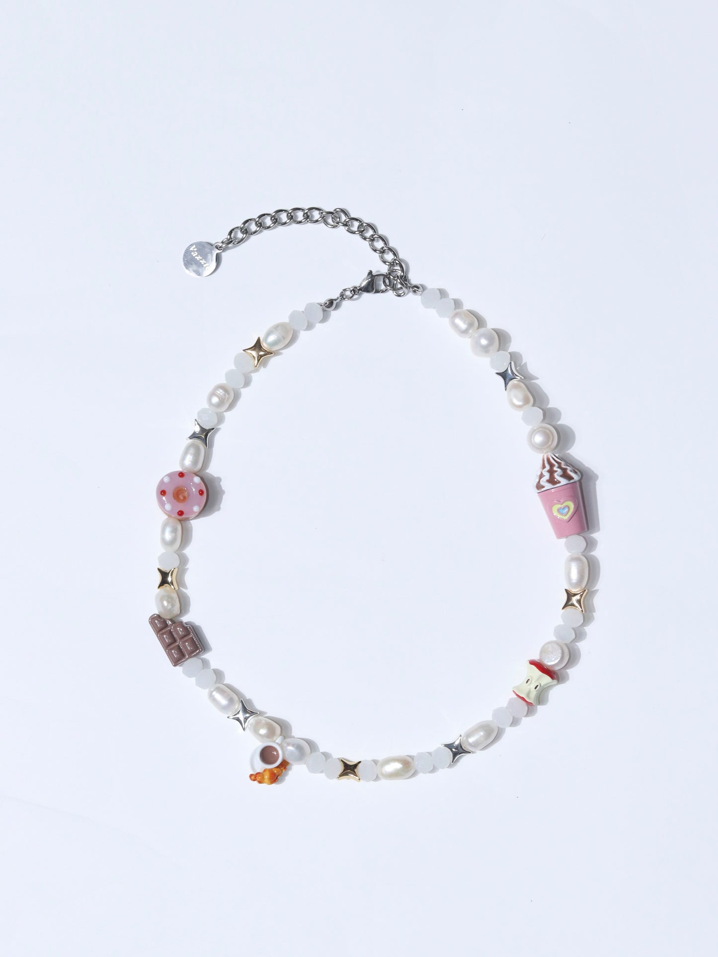 牛仔女孩的甜點淡水珍珠項鍊 Girl Wants Some Sweets Pearl Necklace