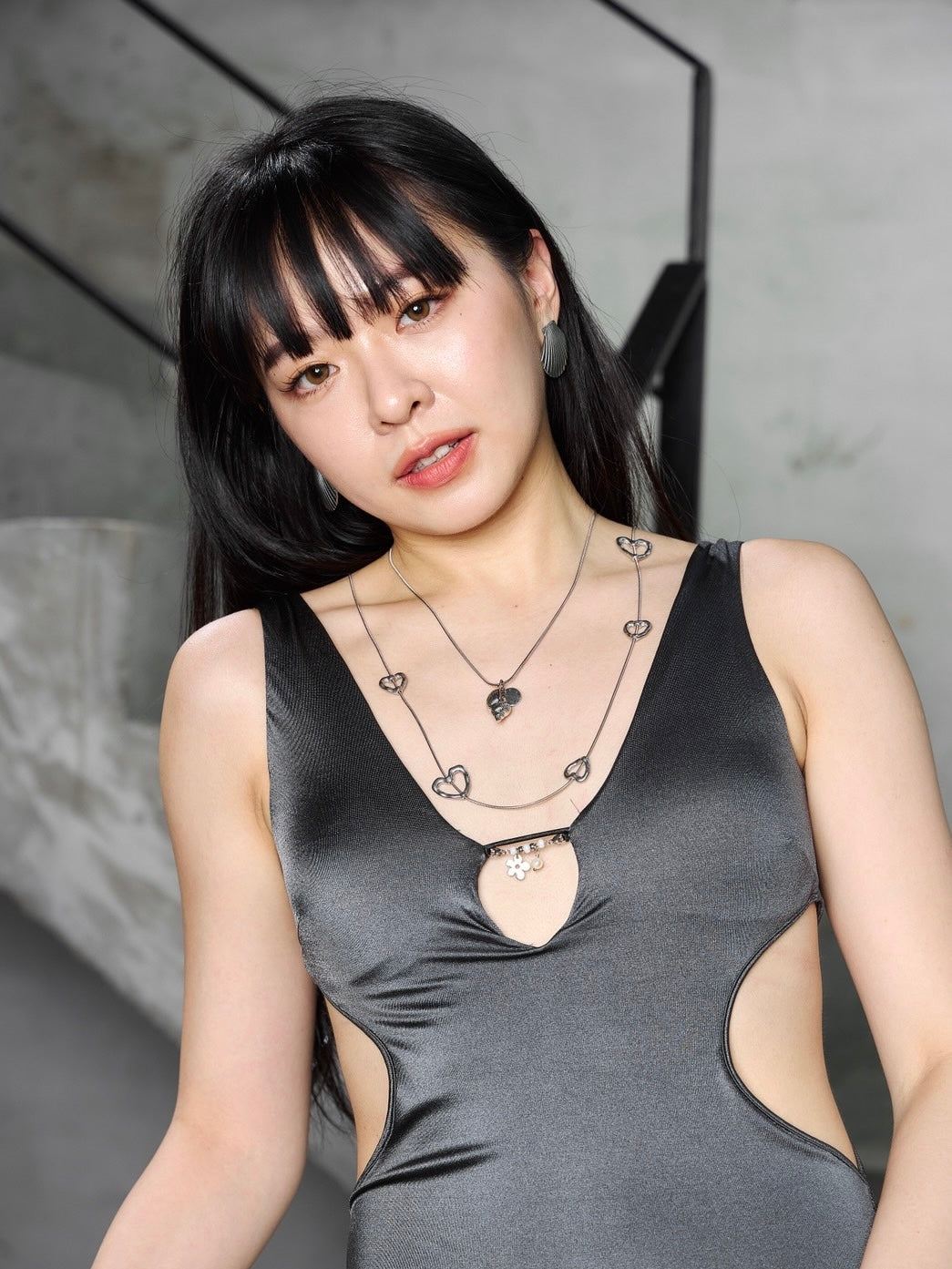 手殘救星銀色海螺伸縮項鍊 Lazy Luxe  Silver Necklace