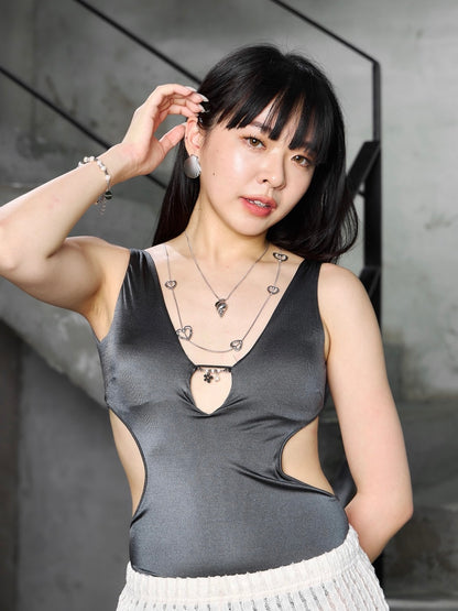 手殘救星銀色海螺伸縮項鍊 Lazy Luxe  Silver Necklace