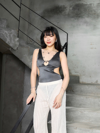 3秒戴上銀色愛心長項鍊 3 Sec Quick Love  Silver Necklace