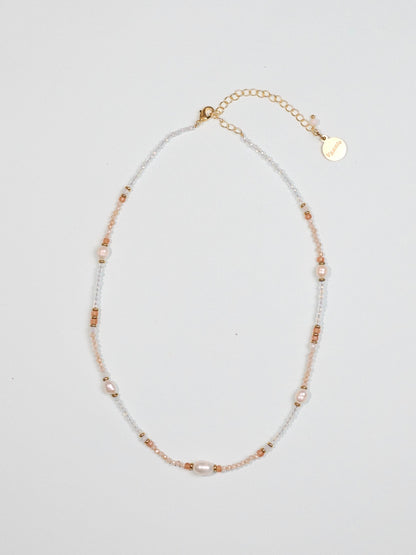 波光粼粼橘色鋯石水晶項鍊 Glow Up Crystal Necklace