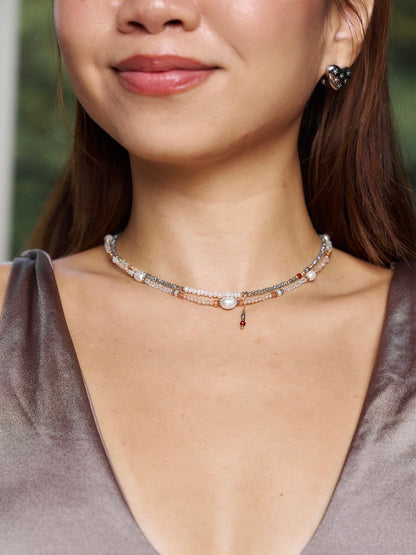 爆閃孔雀藍鋯石水晶項鍊 True Blue Crystal Necklace