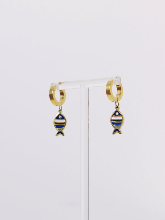 熱帶魚純鋼耳環 Tropical Fish Earrings