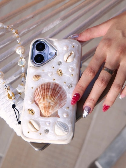 透色珠光大貝殼手機殼組 Glow Nude Phone Case