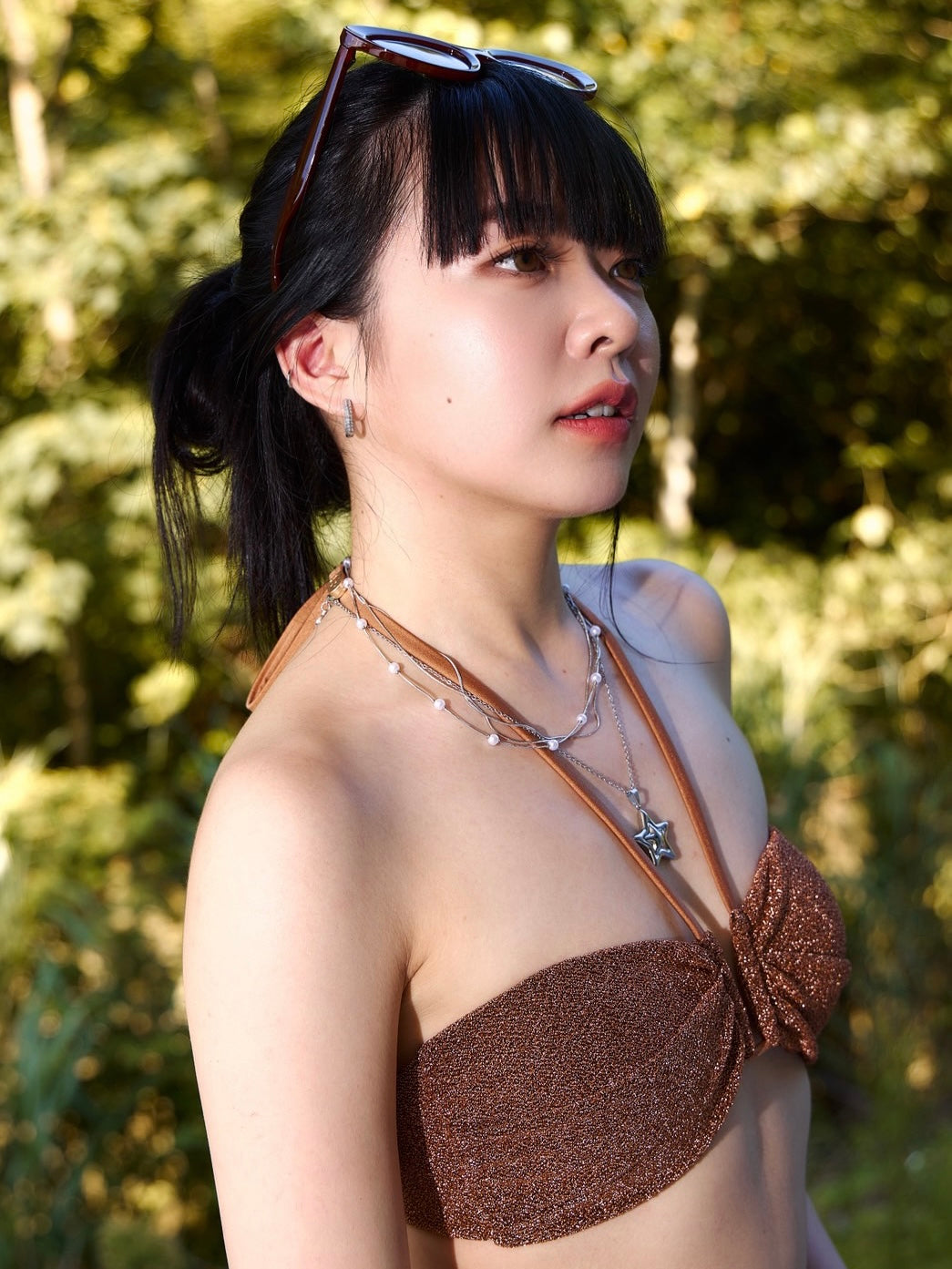 一條搞定銀色三層項鍊 All-in-One Silver Necklace