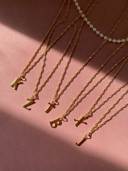 Gold Letter Necklace