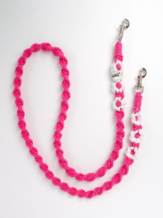 HOT PINK Twist Crochet Long Strap