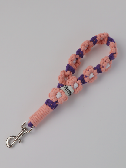 PINK PURPLE Blossom Crochet Strap