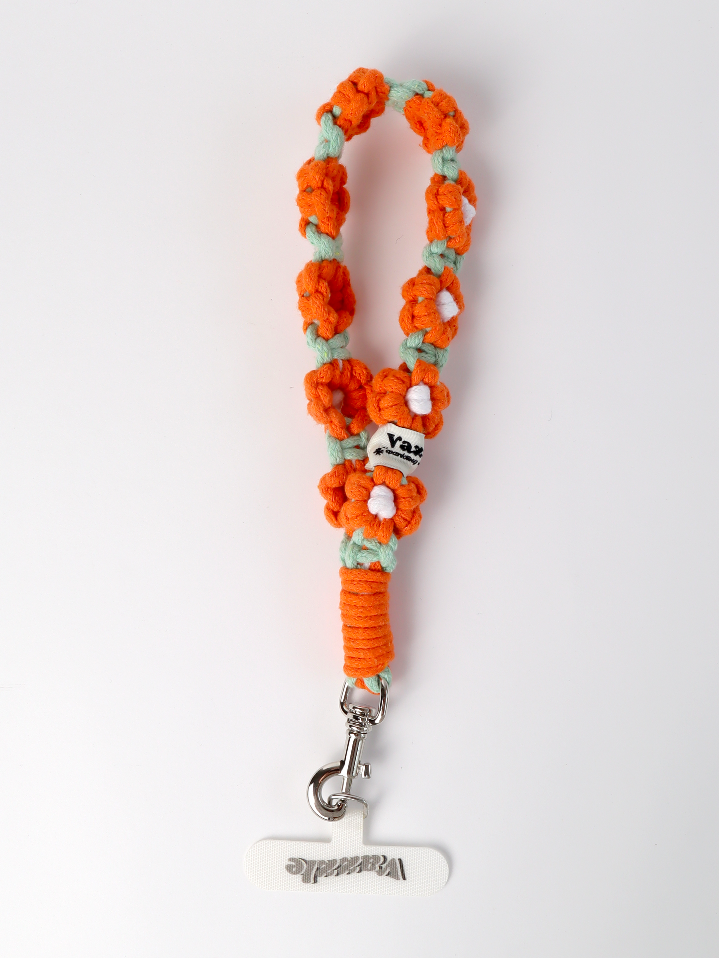 GREEN ORANGE Blossom Crochet Strap