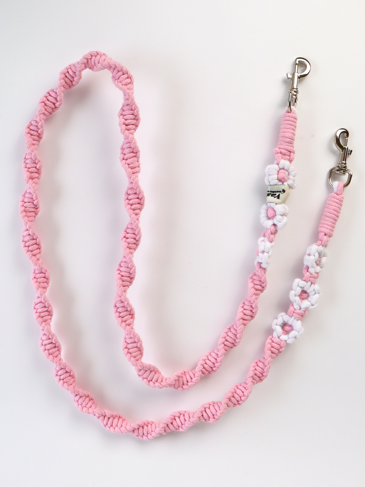 LIGHT PINK Twist Crochet Long Strap 麻花編織長掛繩