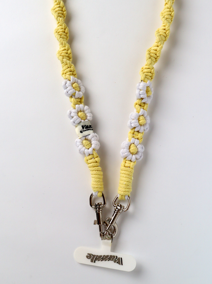 YELLOW Twist Crochet Long Strap